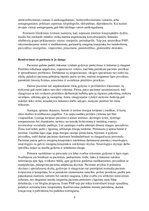 PACIENTO SLAUGA IŠTIKUS PRAEINANČIAM SMEGENŲ IŠEMIJOS PRIEPUOLIUI. Paveikslėlis 6