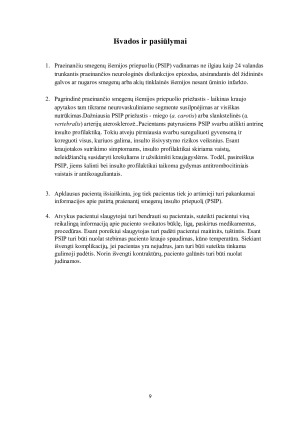 PACIENTO SLAUGA IŠTIKUS PRAEINANČIAM SMEGENŲ IŠEMIJOS PRIEPUOLIUI. Paveikslėlis 9