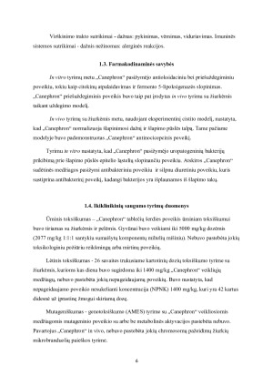 AUGALINIŲ PREPARATŲ ESANČIŲ RINKOJE IR SKIRTŲ CISTITUI GYDYTI ANALIZĖ. Paveikslėlis 6