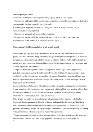 MEZOTERAPIJA, JOS PRIVALUMAI IR TRŪKUMAI. Paveikslėlis 6