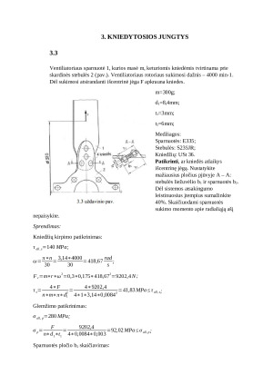 Skaičiavimai moduliui. Mašinų elementai 1. Paveikslėlis 4