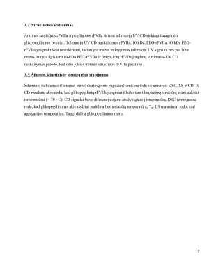 GLIKOPEGILINTO REKOMBINATINIO ŽMOGAUS VIIa FAKTORIAUS BIOFIZIKINIS APIBŪDINIMAS. Paveikslėlis 7