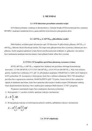 SKIRTINGŲ GLIKOZILINIMO MODELIŲ ĮTAKA VII FAKTORIAUS BIOLOGINIAM AKTYVUMUI. Paveikslėlis 4