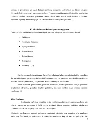 Parenteralinių vaistų gamybos sąlygos. Paveikslėlis 8