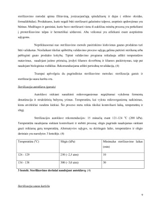 Parenteralinių vaistų gamybos sąlygos. Paveikslėlis 9