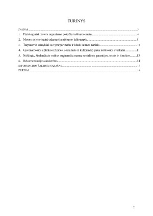 NĖŠČIOSIOS PASIRUOŠIMAS GIMDYMUI. Paveikslėlis 2