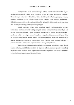 Niežai – odos parazitinė liga. Paveikslėlis 9