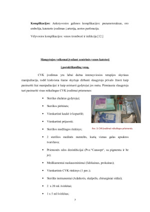 Būtinosios pagalbos ir intensyviosios  slaugos profesinės veiklos praktikos. Paveikslėlis 7