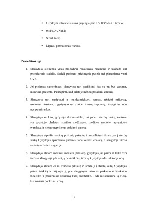 Būtinosios pagalbos ir intensyviosios  slaugos profesinės veiklos praktikos. Paveikslėlis 8