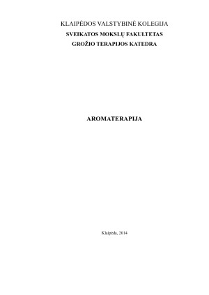 AROMATERAPIJA. Paveikslėlis 1