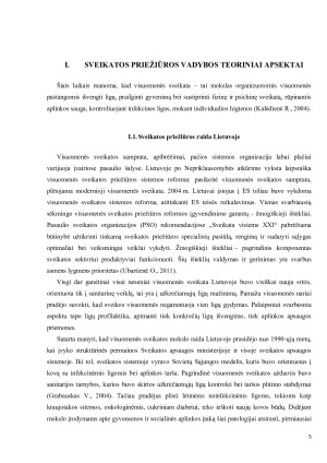 SVEIKATOS PRIEŽIŪROS VADYBA - TEORIJA IR PATIRTIS LIETUVOJE. Paveikslėlis 5