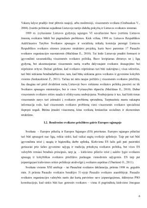 SVEIKATOS PRIEŽIŪROS VADYBA - TEORIJA IR PATIRTIS LIETUVOJE. Paveikslėlis 6