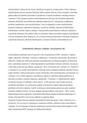 Antioksidantų ir laisvųjų radikalų reikšmė žmogaus organizmui. Paveikslėlis 5