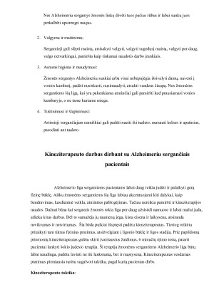 ALZHEIMERIO LIGA SERGANČIŲJŲ GERIATRINĖ REABILITACIJA. Paveikslėlis 10