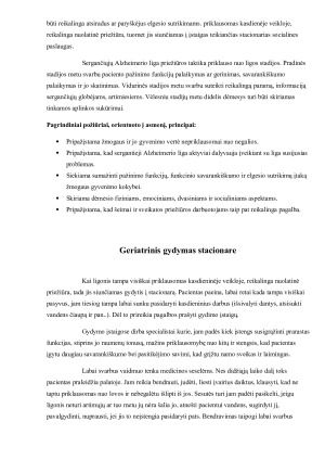 ALZHEIMERIO LIGA SERGANČIŲJŲ GERIATRINĖ REABILITACIJA. Paveikslėlis 8