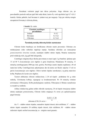 Kosmetikos gaminiai. Pavojingi ingredientai ir jų kiekių nustatymas. Paveikslėlis 8