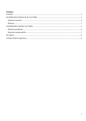 Lietuvoje augančių grybų gydomieji ir toksiniai poveikiai. Paveikslėlis 2