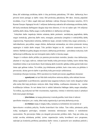 TRAUMŲ PREVENCIJOS BŪDAI. DARBŲ SAUGOS SVARBA DARBDAVIO IR DARBUOTOJO ATŽVILGIU. TEISINĖ DOKUMENTACIJA. Paveikslėlis 5