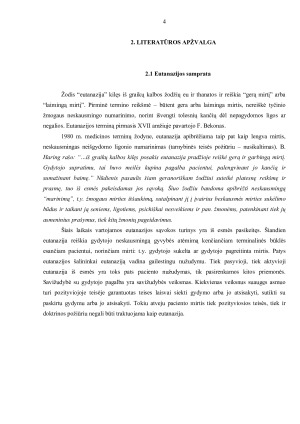 EUTANAZIJA, ŽMOGAUS TEISĖ AR ŽMOGAUS TEISĖS Į GYVYBĘ PAŽEIDIMAS. Paveikslėlis 4