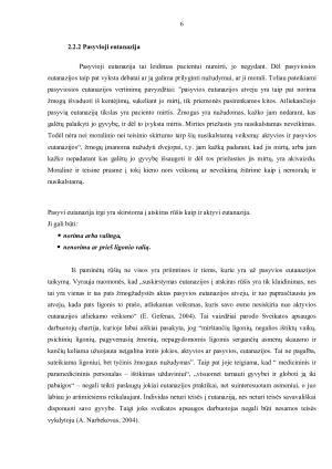 EUTANAZIJA, ŽMOGAUS TEISĖ AR ŽMOGAUS TEISĖS Į GYVYBĘ PAŽEIDIMAS. Paveikslėlis 6