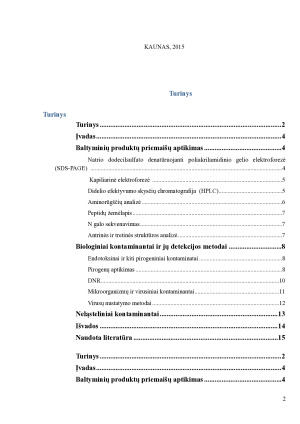 BIOFARMACINIO PRODUKTO KOKYBINĖ ANALIZĖ. Paveikslėlis 2