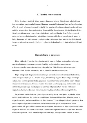 KINEZITERAPIJOS POVEIKIS PACIENTUI TURINČIAM JUOSMENINĘ STUBURO IŠVARŽĄ. Paveikslėlis 7
