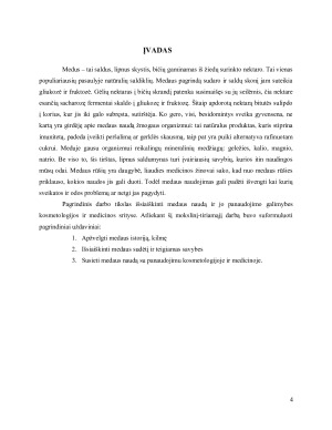 MEDUS, JO PANAUDOJIMO GALIMYBĖS MEDICINOJE, KOSMETOLOGIJOJE. Paveikslėlis 4