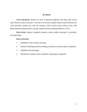 INDIVIDUALAUS VALGIARAŠČIO SUDARYMAS, PRITAIKYMAS ODOS LIGOS ATVEJU. Paveikslėlis 3