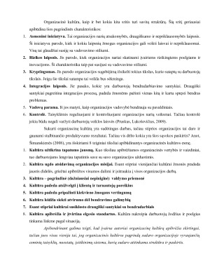 ORGANIZACIJOS KULTŪROS ĮTAKA SLAUGOS REZULTATAMS. Paveikslėlis 7
