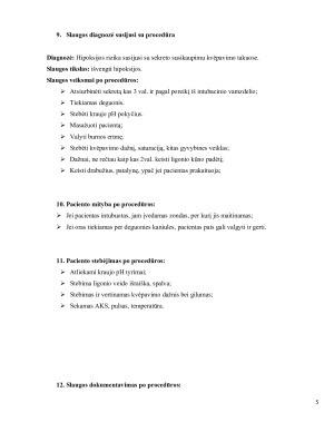 BŪTINOSIOS PAGALBOS IR INTENSYVIOSIOS SLAUGOS PROFESINĖS VEIKLOS PRAKTIKOS. Paveikslėlis 6