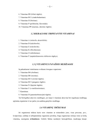 Vitaminų ir mineralinių medžiagų įtaka žmogaus imunitetui. Paveikslėlis 5