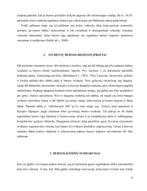 STUDENTŲ BURNOS HIGIENOS ĮPROČIAI. Paveikslėlis 8