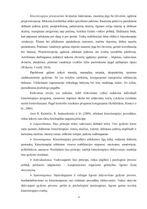 KINEZITERAPIJOS TAIKYMAS VAIKAMS SERGANTIEMS EPILEPSIJA. Paveikslėlis 4