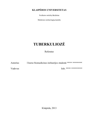 TUBERKULIOZĖ. Paveikslėlis 1