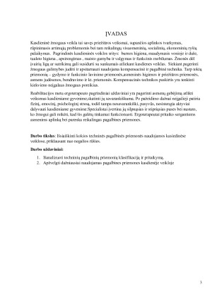 Kompensacinės ir pagalbinės priemonės, naudojamos kasdienėse veiklose. Paveikslėlis 3