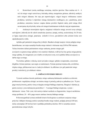 SLAUGYTOJO VAIDMUO TENKINANT PACIENTŲ SU MIEGO  SUTRIKIMAIS SVEIKATOS POREIKIS. Paveikslėlis 9