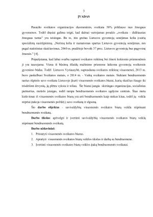 Savivaldybių visuomenės sveikatos biurų veikla stiprinant bendruomenės sveikatą. Paveikslėlis 3