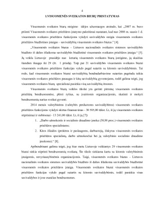 Savivaldybių visuomenės sveikatos biurų veikla stiprinant bendruomenės sveikatą. Paveikslėlis 4