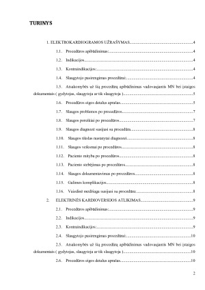 Intensyviosios slaugos procedūrų aprašas. Paveikslėlis 2