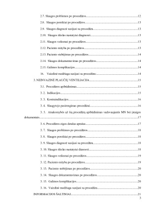 Intensyviosios slaugos procedūrų aprašas. Paveikslėlis 3