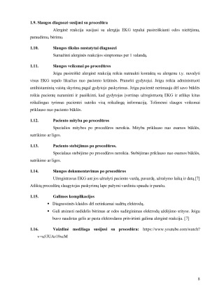 Intensyviosios slaugos procedūrų aprašas. Paveikslėlis 8