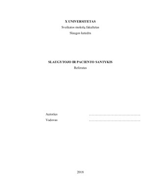 SLAUGYTOJO IR PACIENTO SANTYKIS