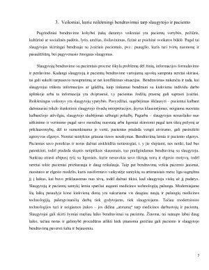 SLAUGYTOJO IR PACIENTO SANTYKIS. Paveikslėlis 7