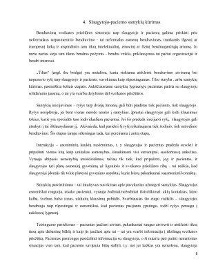 SLAUGYTOJO IR PACIENTO SANTYKIS. Paveikslėlis 8