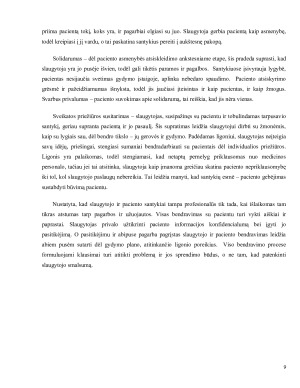 SLAUGYTOJO IR PACIENTO SANTYKIS. Paveikslėlis 9