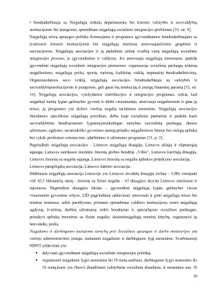 NEGALIOS NUSTATYMAS, ĮVERTINIMO METODIKA, PRINCIPAI, ORGANIZAVIMAS, INSTITUCIJOS LIETUVOJE. Paveikslėlis 10