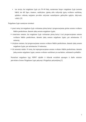 NEGALIOS NUSTATYMAS, ĮVERTINIMO METODIKA, PRINCIPAI, ORGANIZAVIMAS, INSTITUCIJOS LIETUVOJE. Paveikslėlis 7