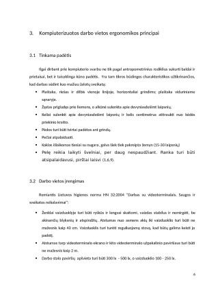 Darbo kompiuteriu ergonomika. Sveikatos pakenkimų profilaktika. Paveikslėlis 6