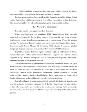 FERMENTINĖS PROCEDŪROS POVEIKIS ROŽINĖS PAVEIKTAI VEIDO ODAI. Paveikslėlis 10