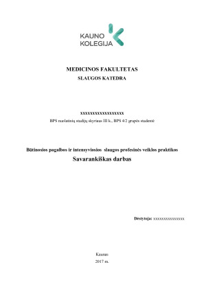 Būtinosios pagalbos ir intensyviosios  slaugos profesinės veiklos praktikos (2)